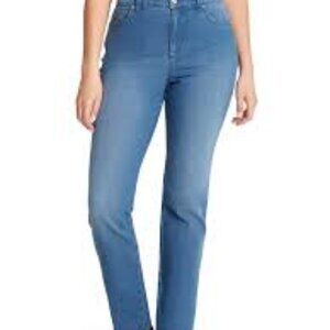 Gloria Vanderbilt Women's Amanda High Rise Straight Leg 5 Pocket Jean